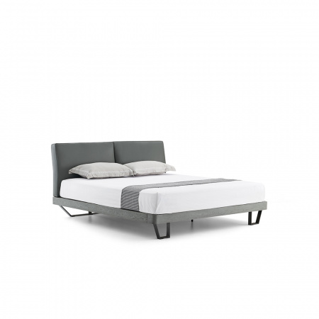 Двуспальные кровати в стиле лофт – Кровать на металлических ножкахOnyx Gray