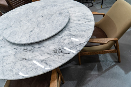 3D-модели мебели в стиле лофт – Обеденный стол marble mushroom, contrast