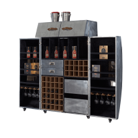 Винный шкаф shelving aviator on rollers