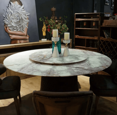 3D-модели мебели в стиле лофт – Обеденный стол marble mushroom, contrast
