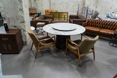 3D-модели мебели в стиле лофт – Обеденный стол marble mushroom, contrast